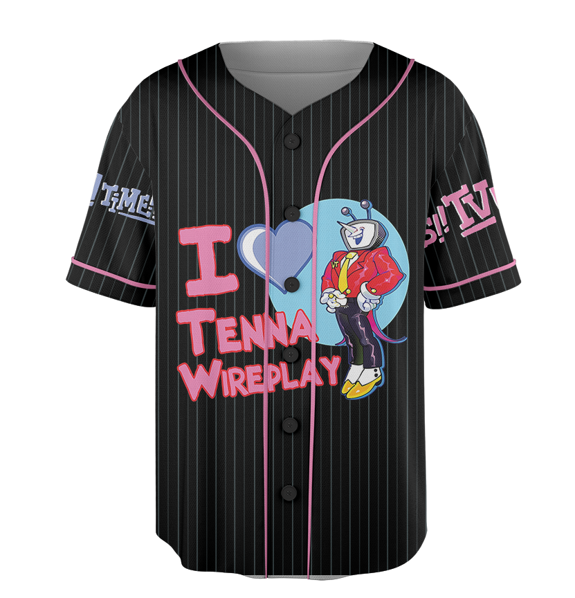 Tenna Deltarune Game Bootleg Baseball Jersey, It’s TV Time Meme Jersey, Funny Tenna Fan Tee, DTG Video Game Shirt, Unisex Gamer Gift Shirt - Image 4