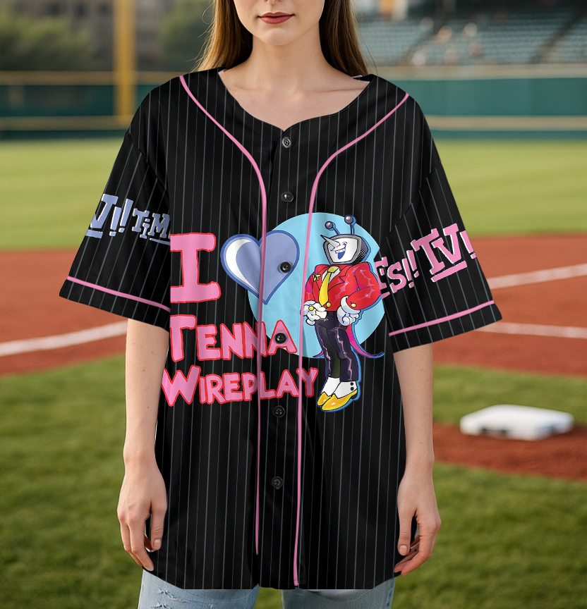 Tenna Deltarune Game Bootleg Baseball Jersey, It’s TV Time Meme Jersey, Funny Tenna Fan Tee, DTG Video Game Shirt, Unisex Gamer Gift Shirt - Image 5