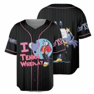 Tenna Deltarune Game Bootleg Baseball Jersey, It’s TV Time Meme Jersey, Funny Tenna Fan Tee, DTG Video Game Shirt, Unisex Gamer Gift Shirt