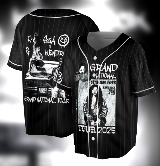 Kendrick Lamar SZA Tour 2025 Jersey, Concert Merch, Sza & Kendrick Lamar