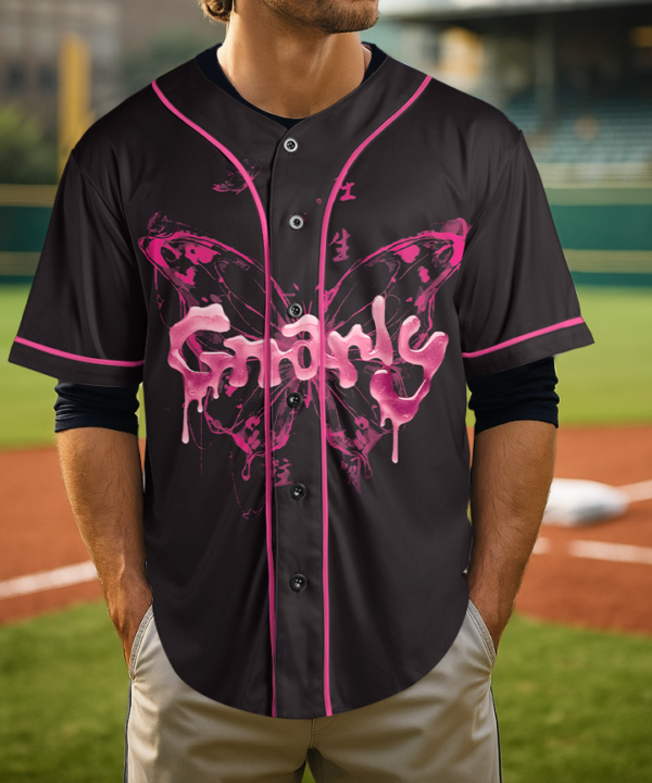 Alternative view of Limited Katseye Gnarly Baseball Jersey, Vintage 90s eautiful Chaos Eyekon Kpop Fan Tee Graphic Y2K T-shirt