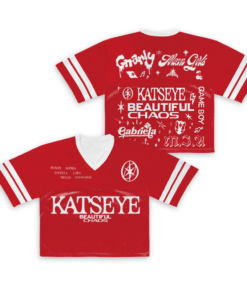 Retro Katseye Beautiful Chaos Tracklist Football Jersey Croptop, Katseye Gnarly Shirt, Gabriela Shirt, Katseye Soft is Strong Shirt