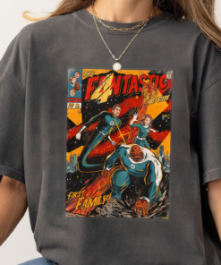 Alternative view of Vintage The Fantastic Four First Steps Superhero Movie Streetwear Classic Graphic Unisex Short Sleeve T-Shirt