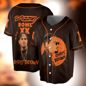 Retro Chris Brown Jersey, 2025 Tour Chris Brown Jersey
