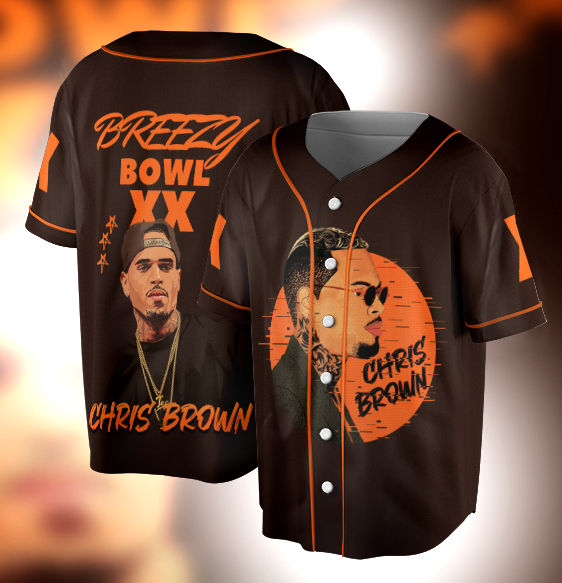 Retro Chris Brown Jersey, 2025 Tour Chris Brown Jersey