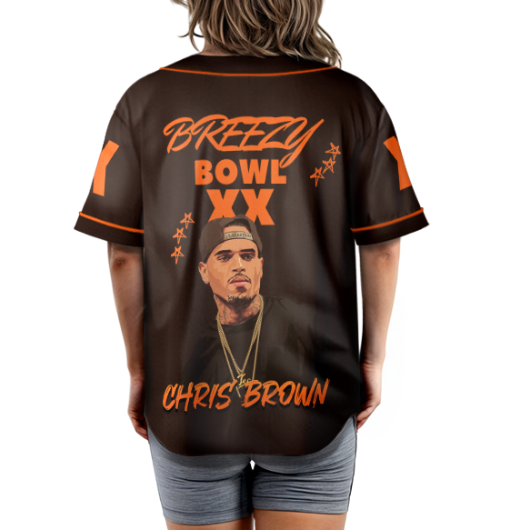 Retro Chris Brown Jersey, 2025 Tour Chris Brown Jersey - Image 3
