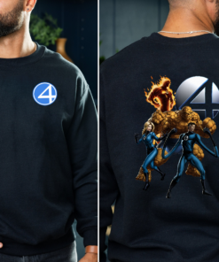 Alternative view of Fantastic Four Shirt, Superhero T-Shirt, Fantastic 4 Tee, Marvel Studio Superhero Tee