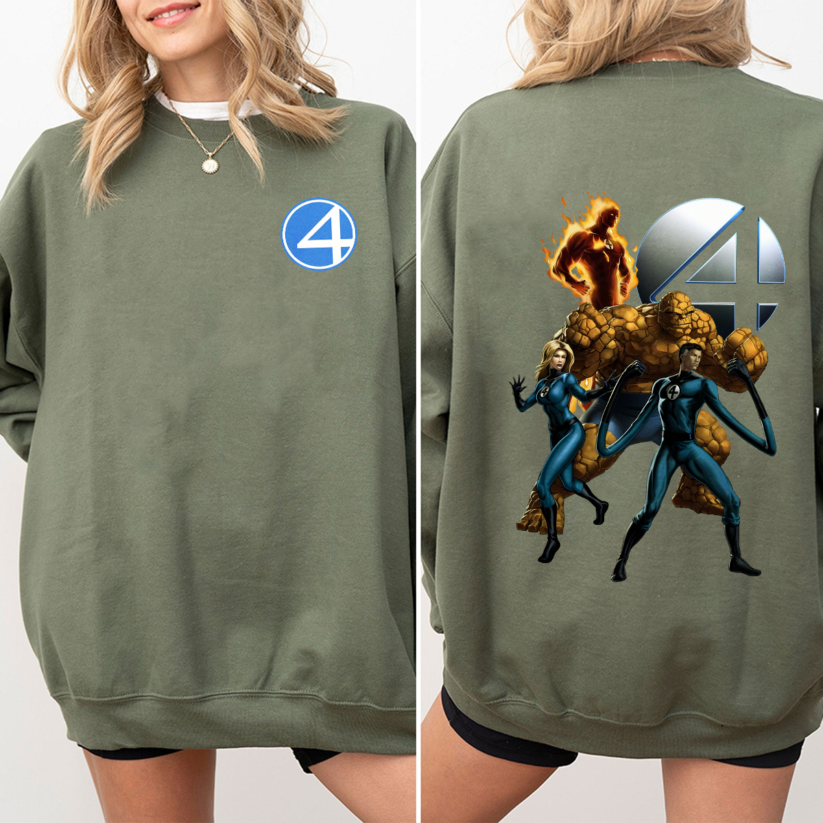 Fantastic Four Shirt, Superhero T-Shirt, Fantastic 4 Tee, Marvel Studio Superhero Tee - Image 3