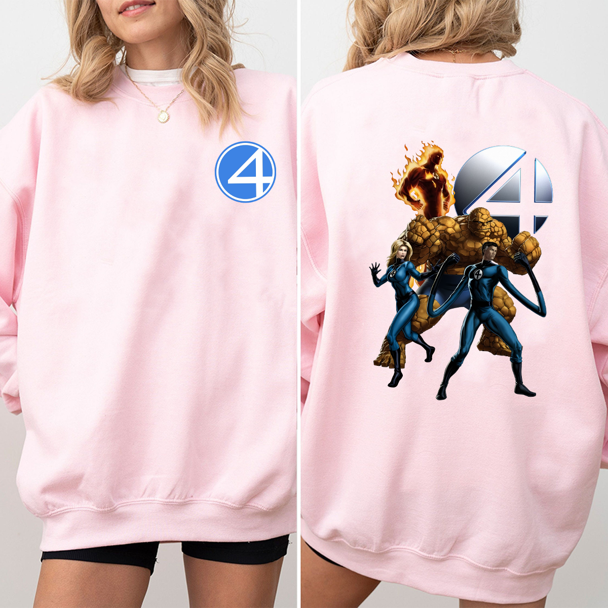 Fantastic Four Shirt, Superhero T-Shirt, Fantastic 4 Tee, Marvel Studio Superhero Tee - Image 4