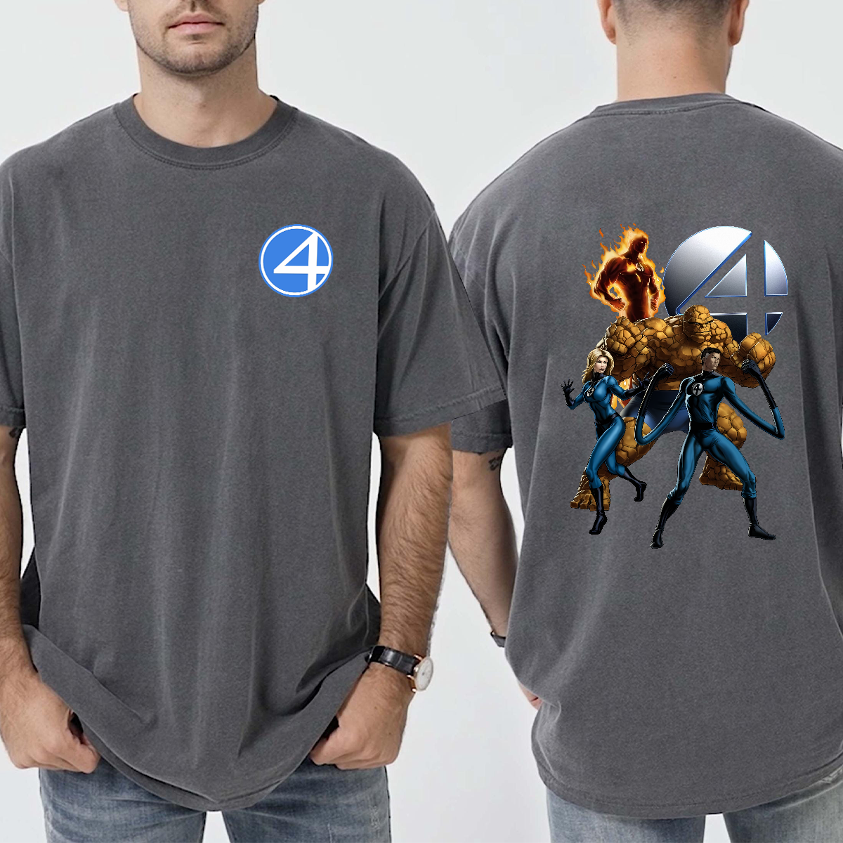 Fantastic Four Shirt, Superhero T-Shirt, Fantastic 4 Tee, Marvel Studio Superhero Tee - Image 6
