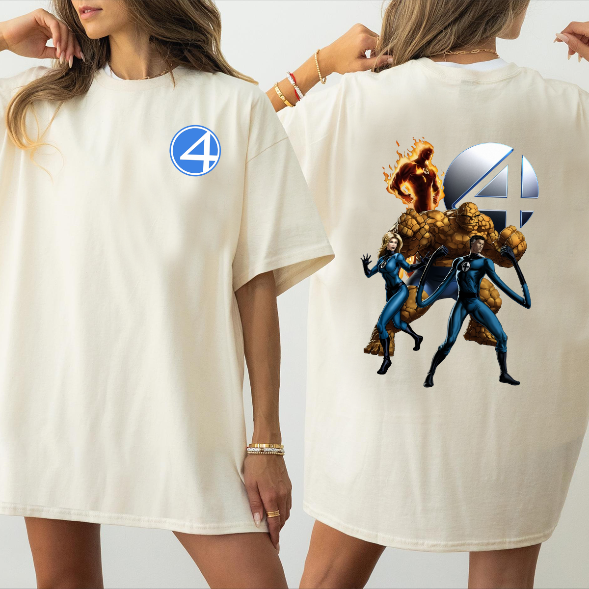 Fantastic Four Shirt, Superhero T-Shirt, Fantastic 4 Tee, Marvel Studio Superhero Tee