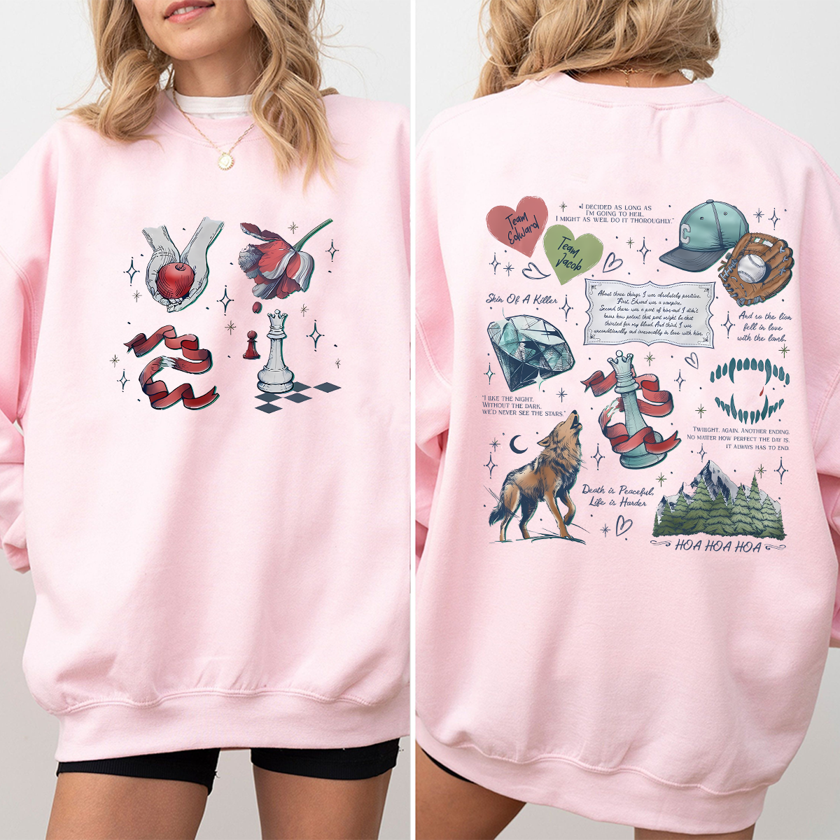 Twilight Inspired 2 Side Shirt, Vampire Wolf Romance Shirt - Image 2