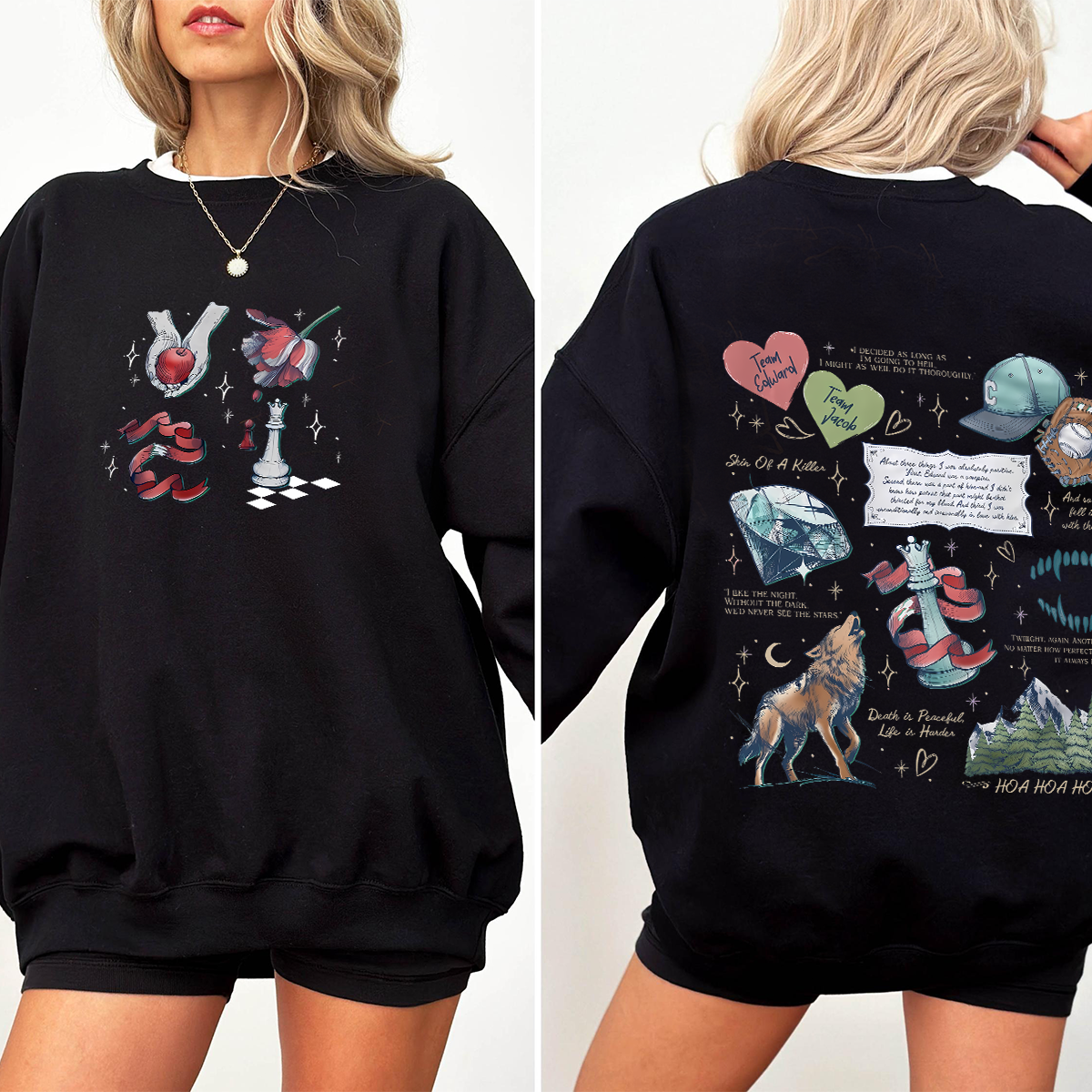 Twilight Inspired 2 Side Shirt, Vampire Wolf Romance Shirt - Image 5