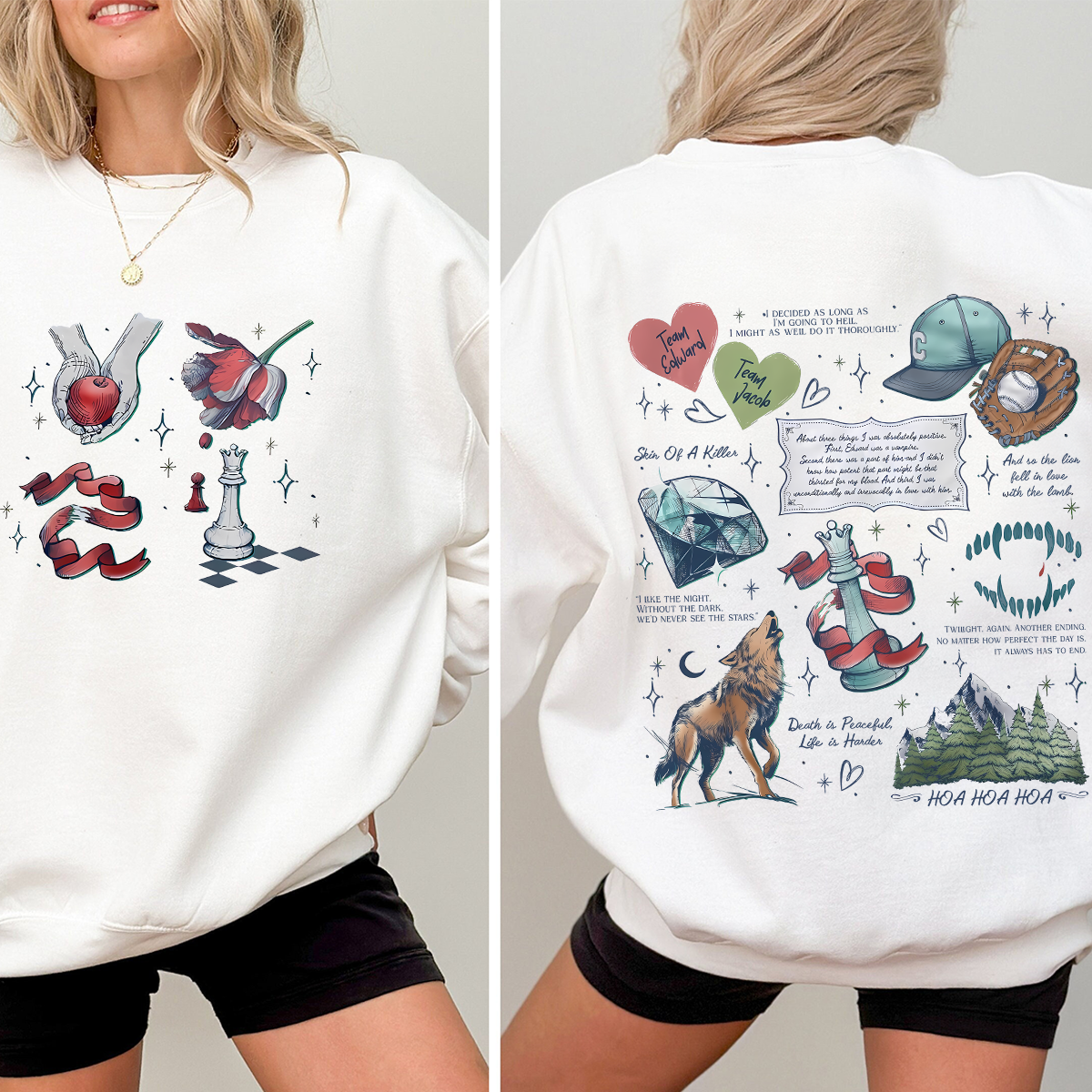 Twilight Inspired 2 Side Shirt, Vampire Wolf Romance Shirt - Image 4