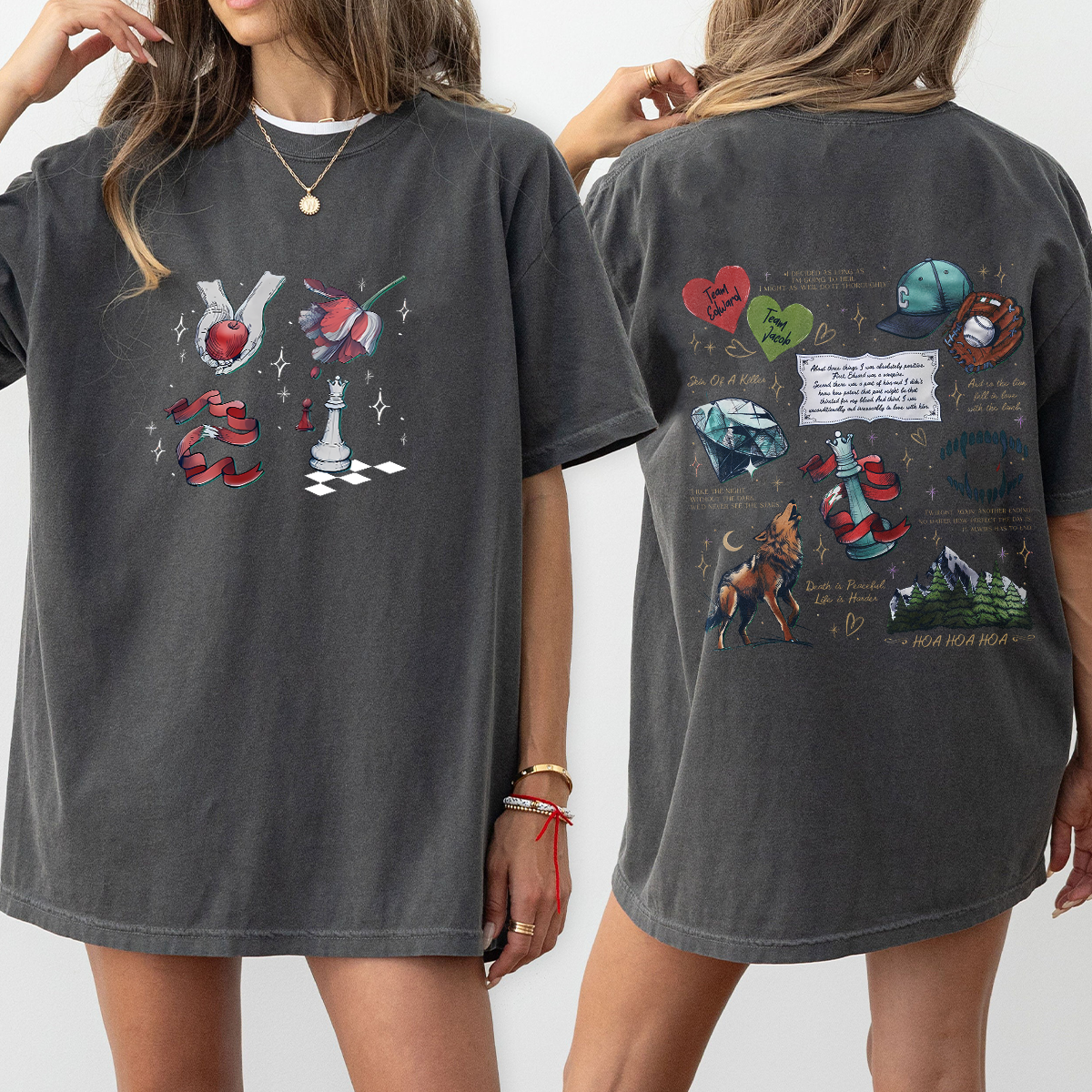 Twilight Inspired 2 Side Shirt, Vampire Wolf Romance Shirt - Image 3