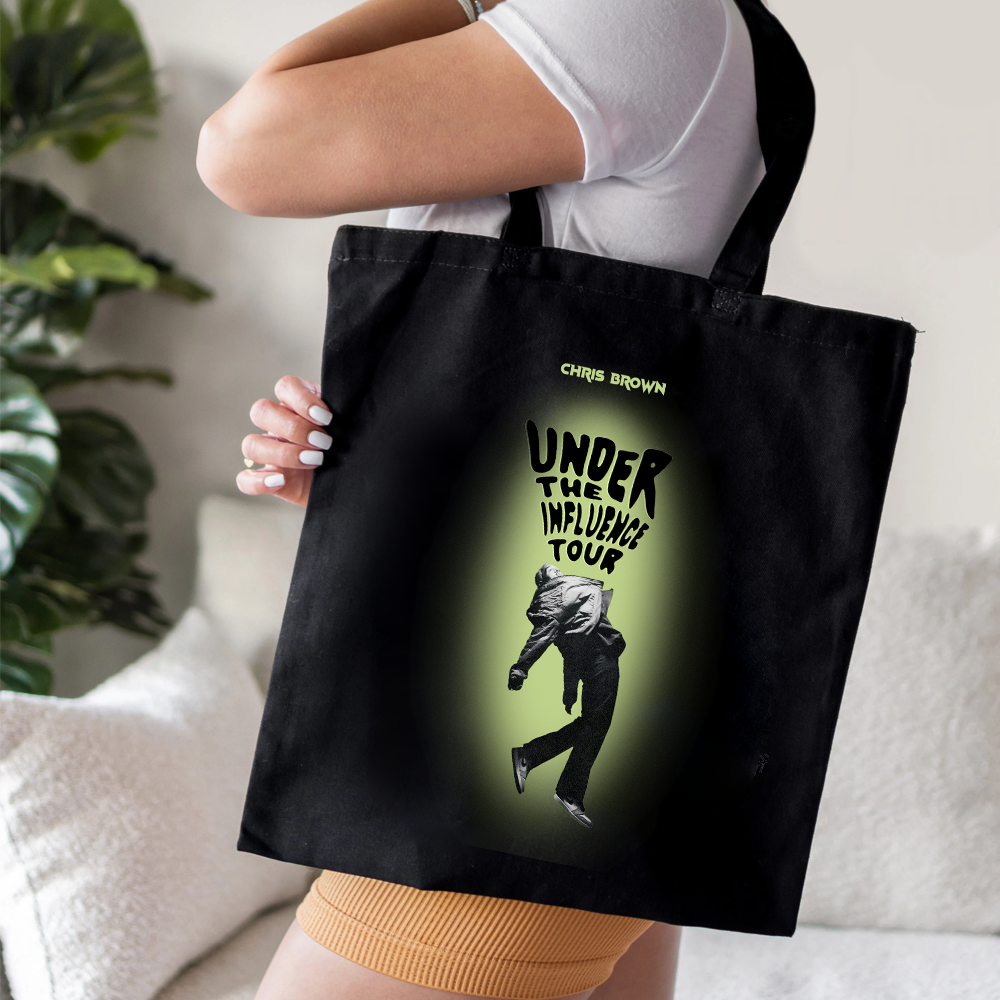 Chris Brown Tour Tote Bag, Music Artist Merchandise, Shoulder Bag - Image 3