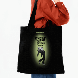 Chris Brown Tour Tote Bag, Music Artist Merchandise, Shoulder Bag