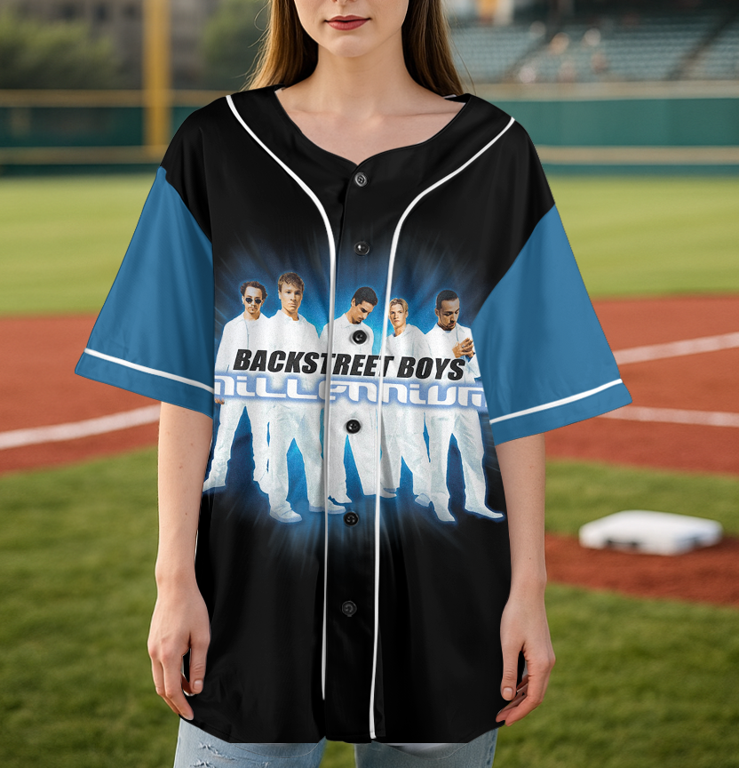 Backstreet Boys Millennium Baseball Jersey, Pop Music Memory Back Street Boys Girls Jersey - Image 4