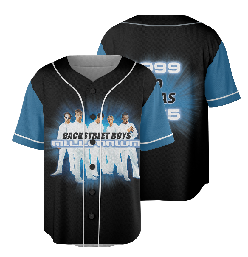Backstreet Boys Millennium Baseball Jersey, Pop Music Memory Back Street Boys Girls Jersey