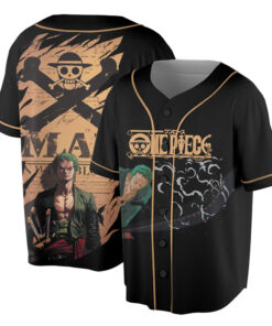 Alternative view of One Piece Zoro Jersey, One Piece Anime Jersey Shirt, Zoro Anime Manga Jersey