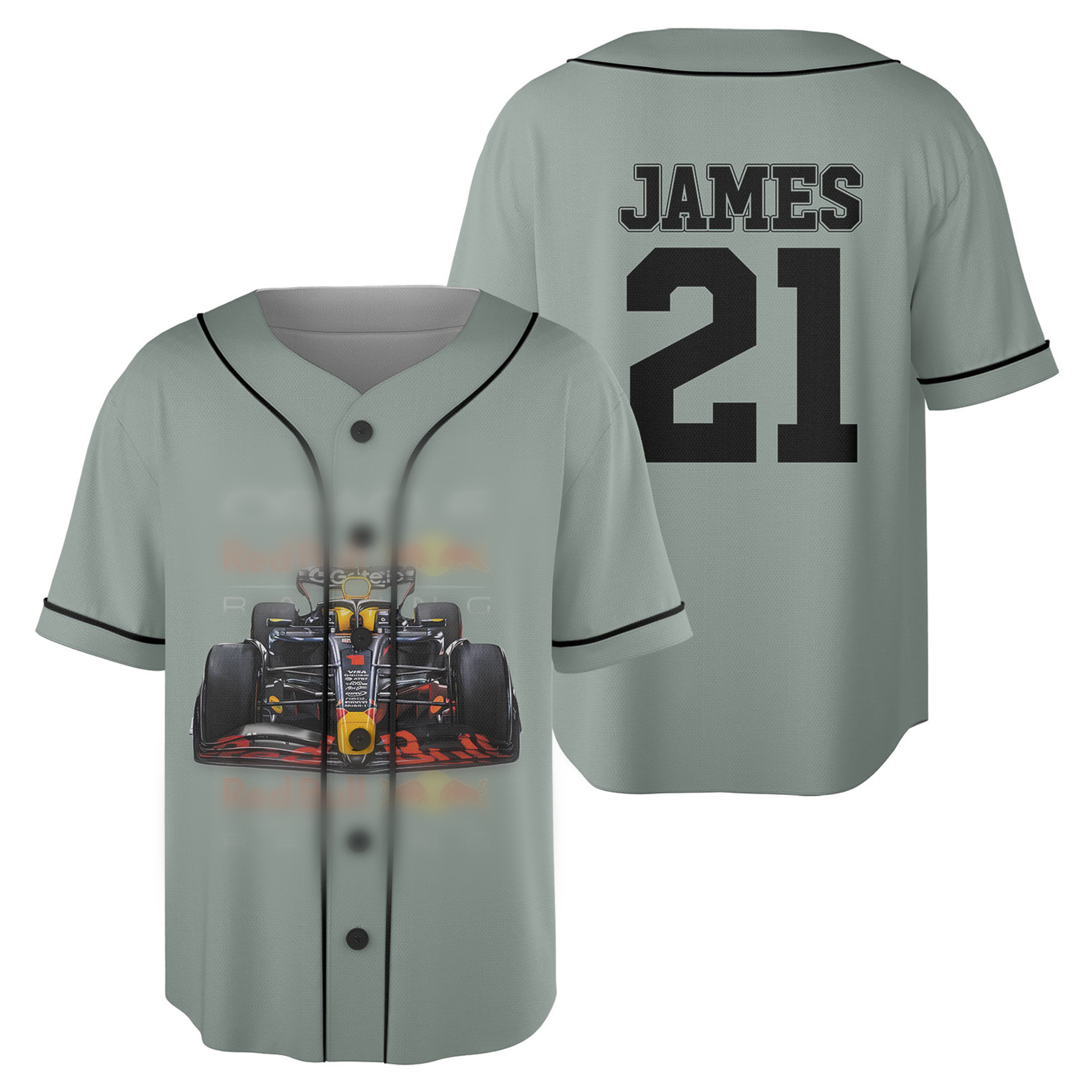 Custom Name Jersey, Red Bull Formula 1 Jersey, Max Verstappen F1 Jersey, Red Bull Racing Formula One Jersey, Red Bull F1 Tee - F1 Gifts - Image 3