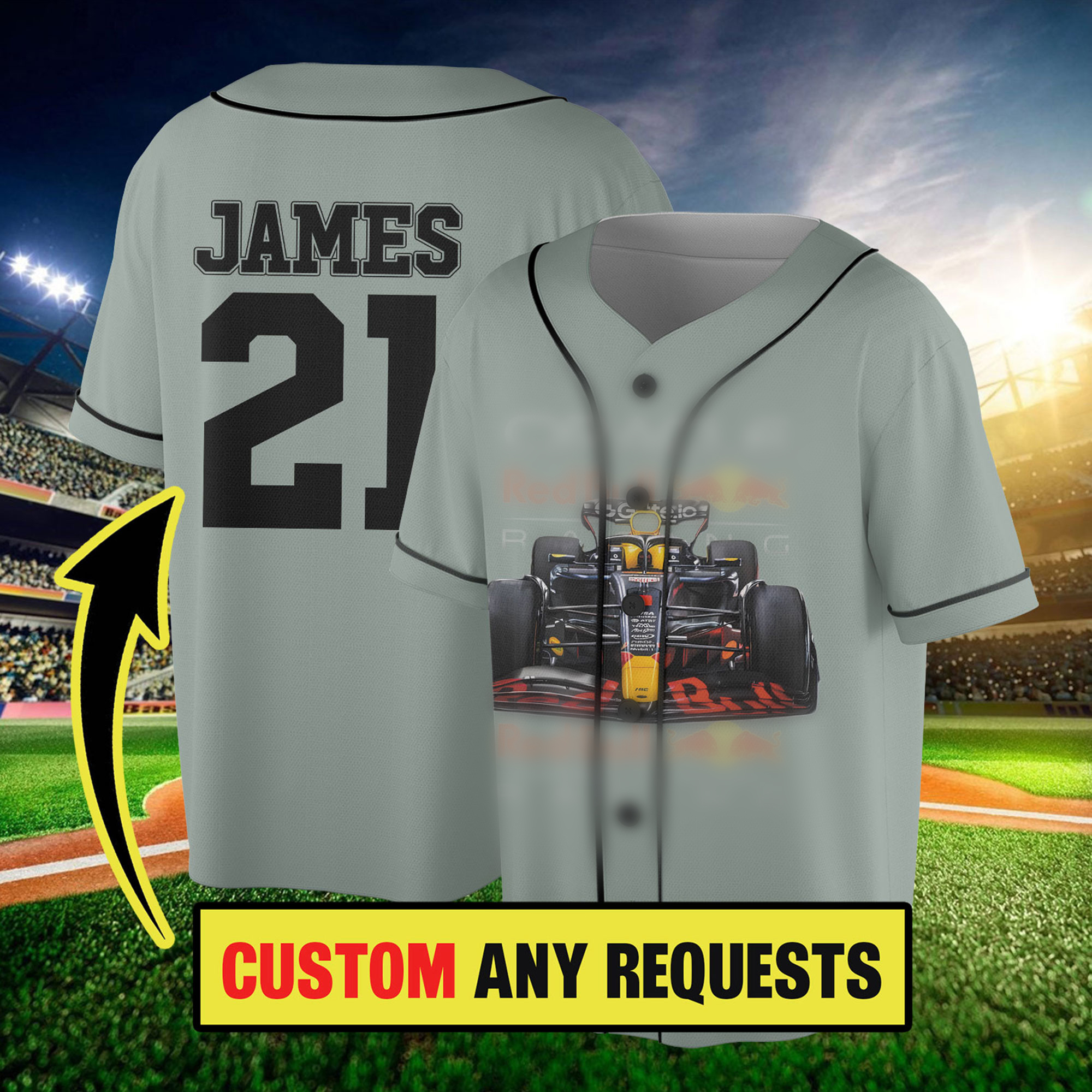 Custom Name Jersey, Red Bull Formula 1 Jersey, Max Verstappen F1 Jersey, Red Bull Racing Formula One Jersey, Red Bull F1 Tee - F1 Gifts