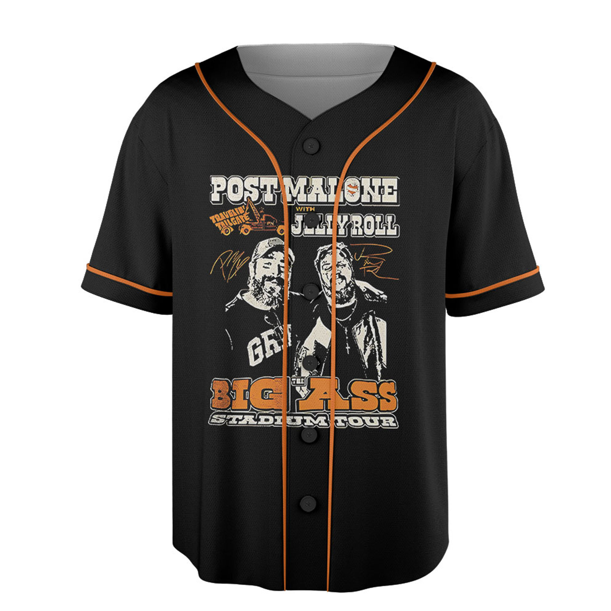 Vintage Post Malone Tour Jersey, Big Ass Stadium Tour, Posty 2025 Tour, Jelly Roll Jersey, Posty Tour Merch,Country music - Image 2