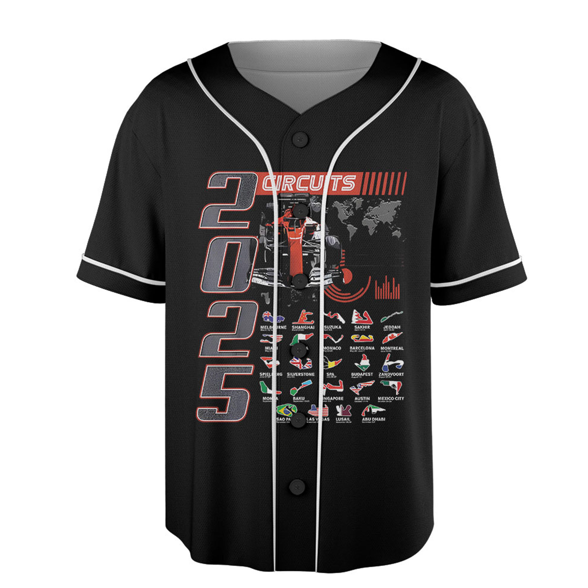 Racing 2025 Season Jersey,Fo 1 2025 Circuits Jersey,Car One 2025 Jersey, Grand Prix Season Jersey - Image 2