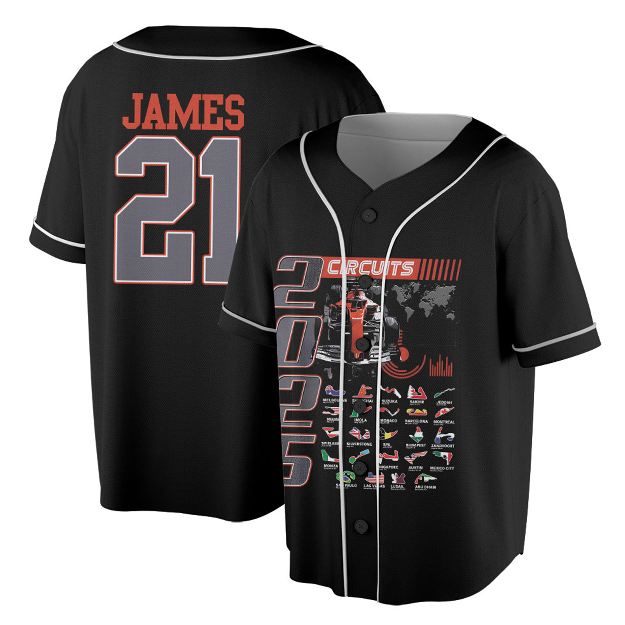 Racing 2025 Season Jersey,Fo 1 2025 Circuits Jersey,Car One 2025 Jersey, Grand Prix Season Jersey - Image 5