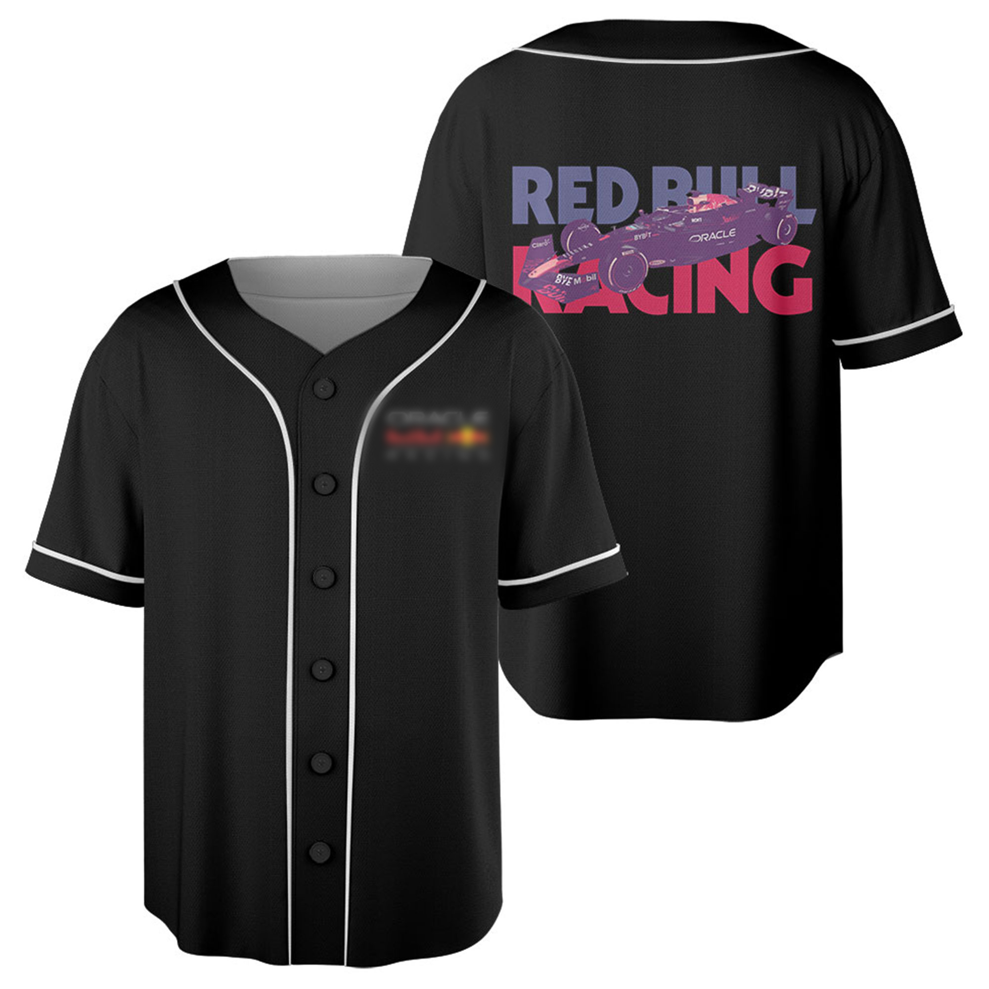 Red Bu-ll Racing F-1 Jersey, Oversized Heavyweight Streetwear Jesey, DTG Printed Back Graphic Jersey, For 1 Motorsport Fan Apparel - Image 2
