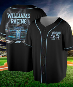 Williams Racing F1 Car Jersey, Formula 1 Fan Jersey, Carlos Sainz Alexander Albon Jersey