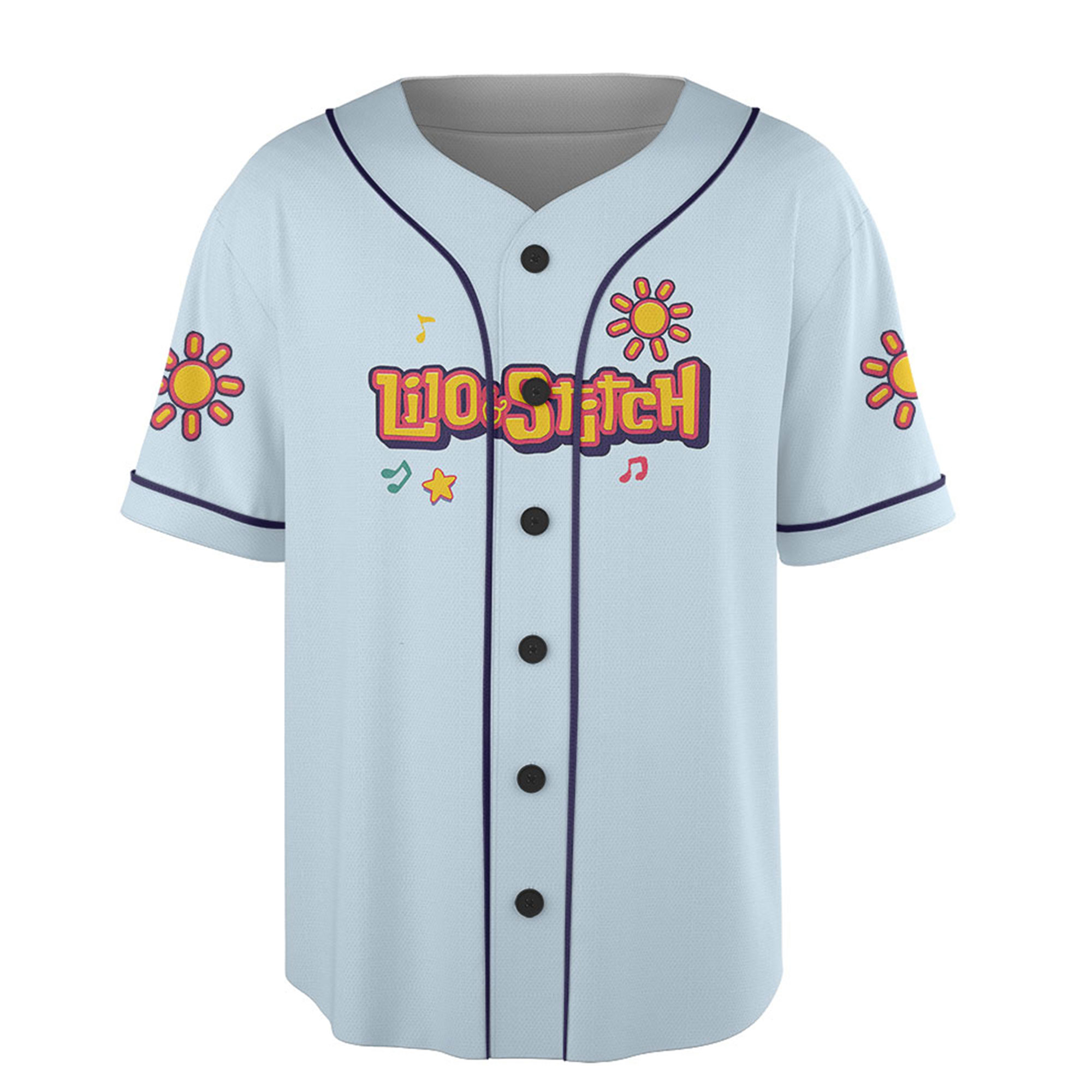 Disney Stitch Jersey, Stitch Baseball Jersey, Lilo and Stitch, Gift for Disney Fan, Stitch Merch, Cute Cartoon Jersey, Disneyland Outfit - Image 2