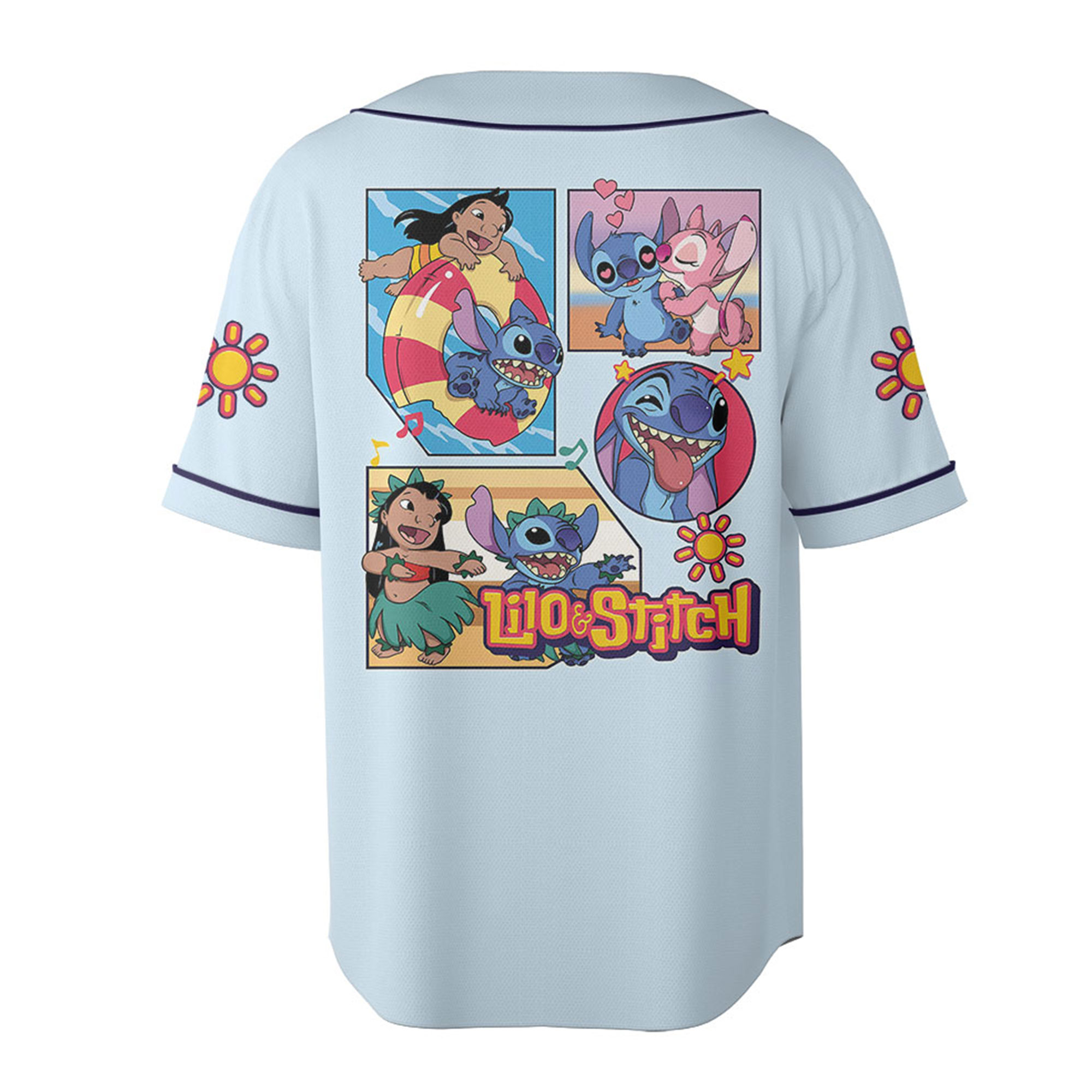 Disney Stitch Jersey, Stitch Baseball Jersey, Lilo and Stitch, Gift for Disney Fan, Stitch Merch, Cute Cartoon Jersey, Disneyland Outfit - Image 4