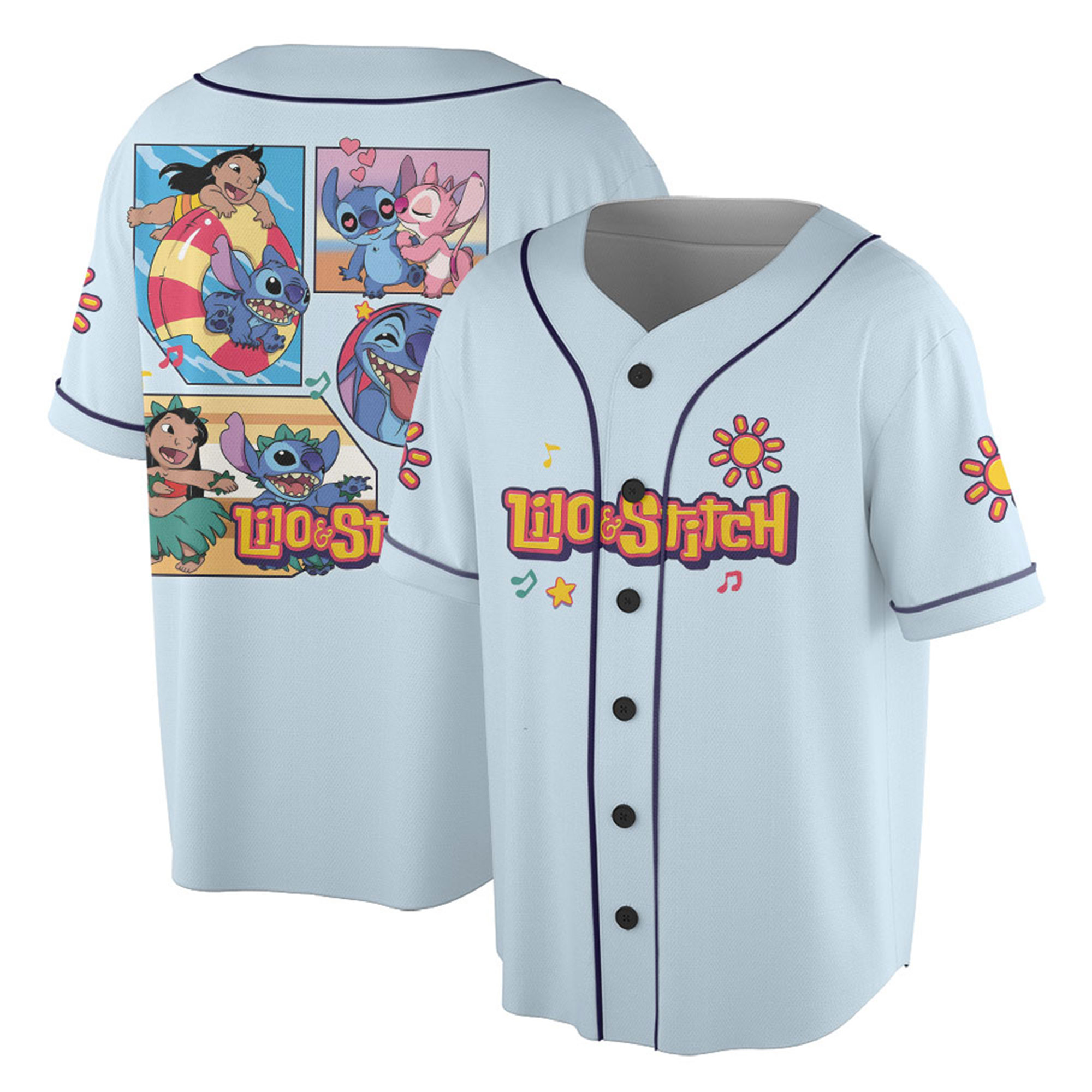 Disney Stitch Jersey, Stitch Baseball Jersey, Lilo and Stitch, Gift for Disney Fan, Stitch Merch, Cute Cartoon Jersey, Disneyland Outfit - Image 5