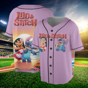 Personalize Disney Stitch Happy Striped Black, Disney Jersey, Disney Baseball Jersey, Stitch Birthday Gift Stitch Fan