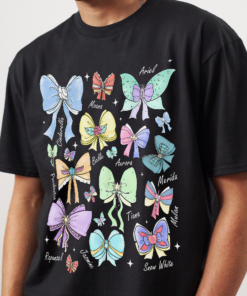 Coquette Bows Watercolor Princess Shirt, Magic Kingdom Girl Trip 2025