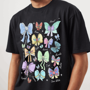 Coquette Bows Watercolor Princess Shirt, Magic Kingdom Girl Trip 2025