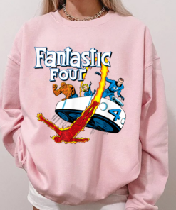 Alternative view of Fantastic Four Fantasticar Retro Shirt, Family Shirts, Fantastic Four Comics Shirt, Trip Outfit