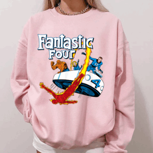 Alternative view of Fantastic Four Fantasticar Retro Shirt, Family Shirts, Fantastic Four Comics Shirt, Trip Outfit