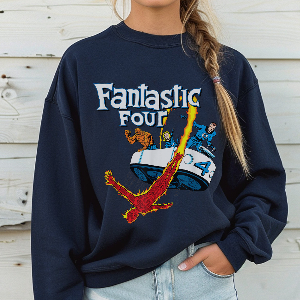 Fantastic Four Fantasticar Retro Shirt, Family Shirts, Fantastic Four Comics Shirt, Trip Outfit - Image 5