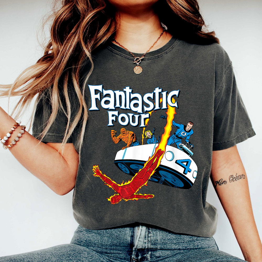 Fantastic Four Fantasticar Retro Shirt, Family Shirts, Fantastic Four Comics Shirt, Trip Outfit