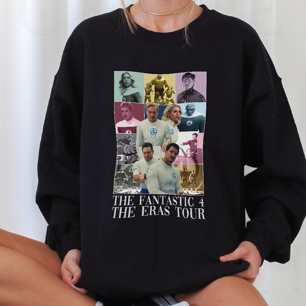 The Fantastic Four First Steps Shirt, Fantastic Four The Era Tour T-Shirt, Avengers Super Studio Sweatshirt, Reed Richards Hoodie - Image 2