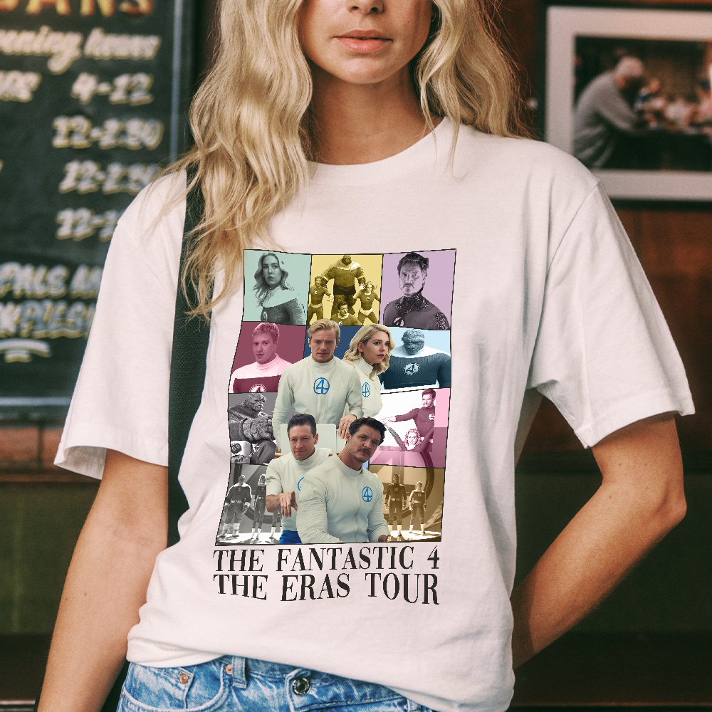 The Fantastic Four First Steps Shirt, Fantastic Four The Era Tour T-Shirt, Avengers Super Studio Sweatshirt, Reed Richards Hoodie - Image 3