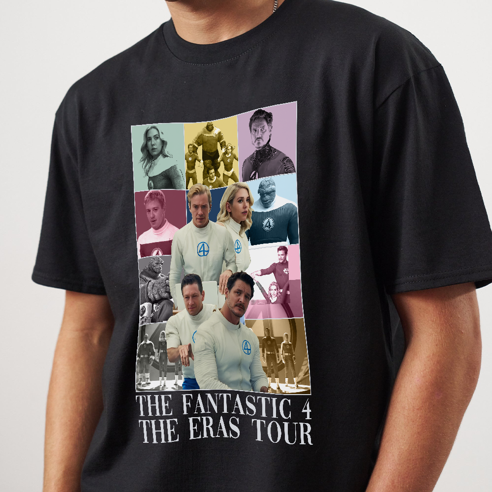 The Fantastic Four First Steps Shirt, Fantastic Four The Era Tour T-Shirt, Avengers Super Studio Sweatshirt, Reed Richards Hoodie - Image 4