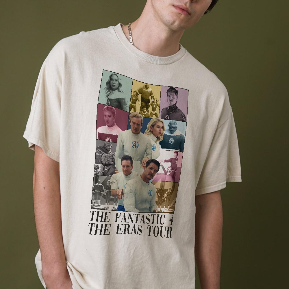 The Fantastic Four First Steps Shirt, Fantastic Four The Era Tour T-Shirt, Avengers Super Studio Sweatshirt, Reed Richards Hoodie - Image 5