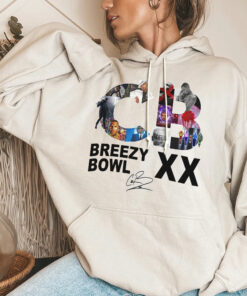 Alternative view of Breezy Bowl XX Shirt, Chris Brown Breezy Bowl XX Tour T-Shirt, Chris Brown Sweatshirt, Chris Brown Fan Gift, Chris Brown Merch, Album Shirt