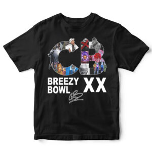 Breezy Bowl XX Shirt, Chris Brown Breezy Bowl XX Tour T-Shirt, Chris Brown Sweatshirt, Chris Brown Fan Gift, Chris Brown Merch, Album Shirt