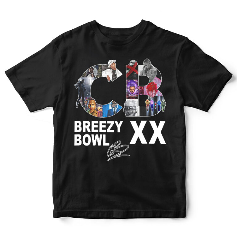 Breezy Bowl XX Shirt, Chris Brown Breezy Bowl XX Tour T-Shirt, Chris Brown Sweatshirt, Chris Brown Fan Gift, Chris Brown Merch, Album Shirt
