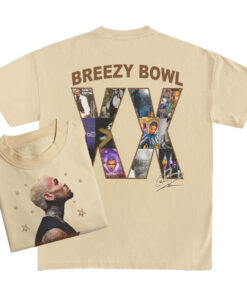 Alternative view of 2025 Chris Brown Tour Breezy Bowl XX T-Shirt, Chris Brown Concert 2025 Sweatshirt, Chris Brown Graphic Shirt, Chris Brown Fan Gift, Chris Brown Merch