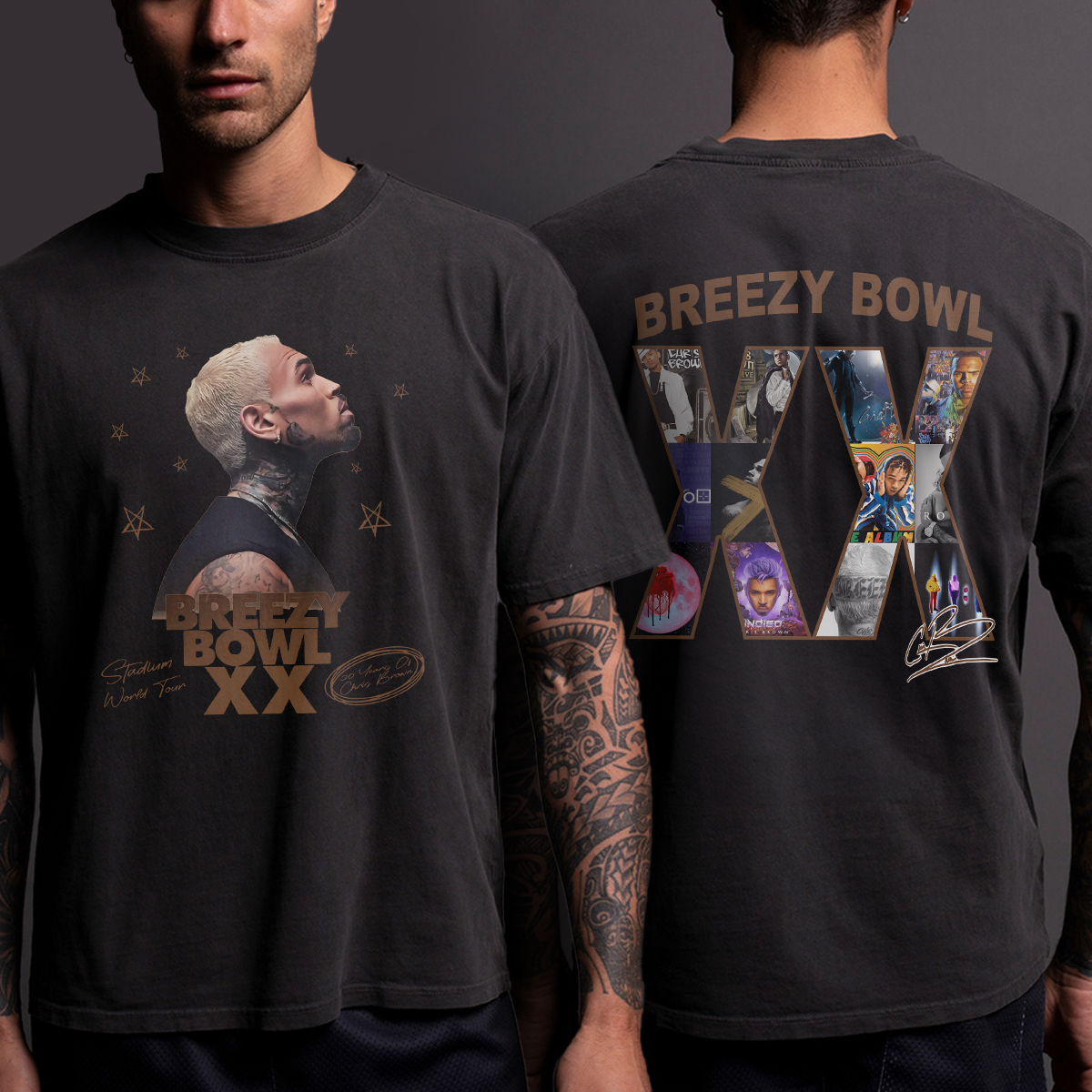 2025 Chris Brown Tour Breezy Bowl XX T-Shirt, Chris Brown Concert 2025 Sweatshirt, Chris Brown Graphic Shirt, Chris Brown Fan Gift, Chris Brown Merch - Image 3